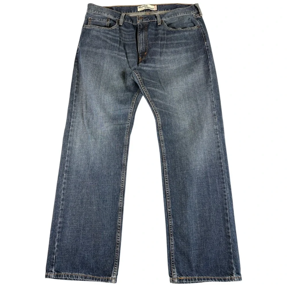 VTG Levis 559 Relaxed Straight Jeans Mens 38x32 Blue Washed Durable Workwear